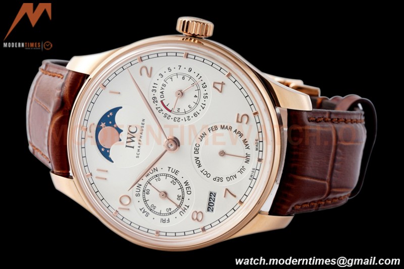 IWC - Portuguese Perpetual Calendar 42mm IW503302 RG/LE White/Num APSF A52010
