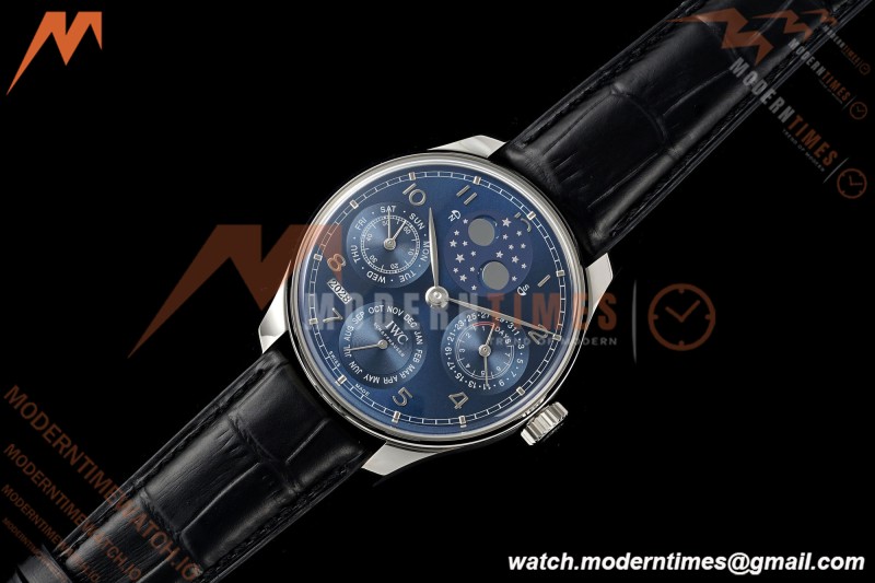 IWC - Portuguese Perpetual Calendar 42mm IW503401 SS/LE Blue/Num APSF A52010