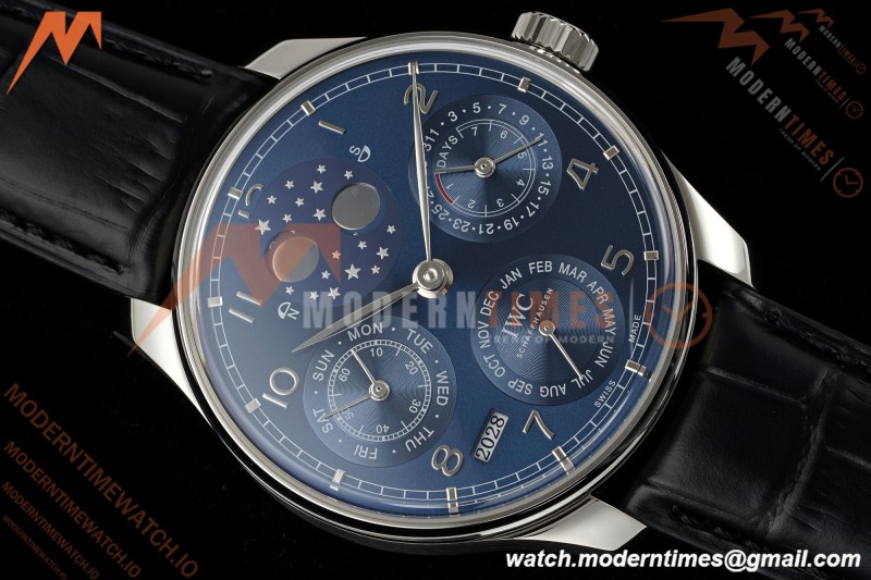 IWC - Portuguese Perpetual Calendar 42mm IW503401 SS/LE Blue/Num APSF A52010