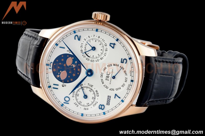 IWC - Portuguese Perpetual Calendar 42mm IW503405 RG/LE White/Num APSF A52010