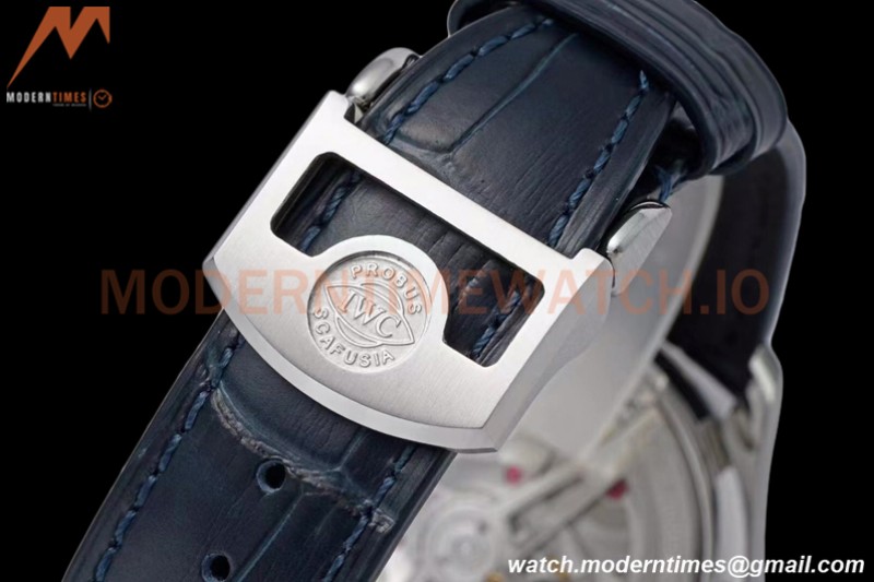 IWC - Portugieser Automatic IW500715 SS/LE Wht/Num Blue AZF A52010