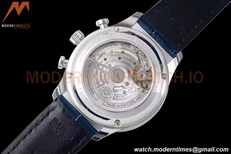 IWC - Portuguese Chronograph IW371620 SS/LE Wht/Num Blue AZF A69355