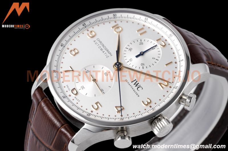 IWC - Portuguese Chronograph IW371604 41mm SS/LE Wht/Num ZF V2 A69355