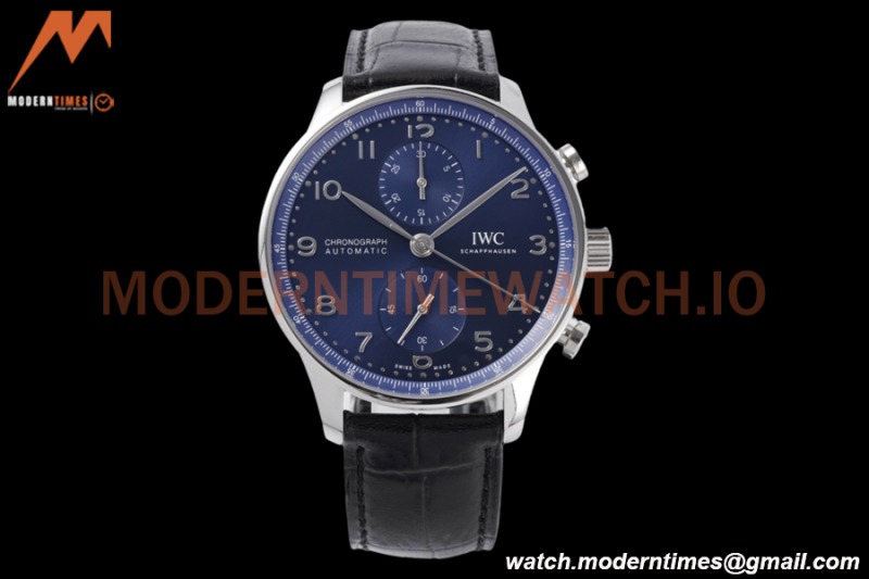 IWC - Portuguese Chronograph IW371601 41mm SS/LE Blue/Num ZF V2 A69355