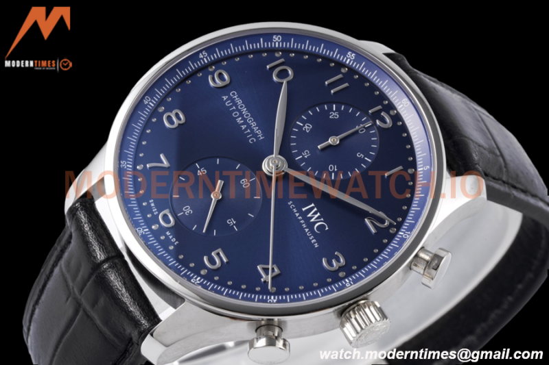 IWC - Portuguese Chronograph IW371601 41mm SS/LE Blue/Num ZF V2 A69355