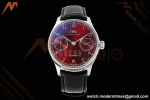 IWC - Portugieser Automatic IW500714 SS/LE Red/Num Blue AZF A52010 | IWC - 포르투기저 오토매틱 IW500714 SS/LE 레드/넘버 블루 AZF A52010