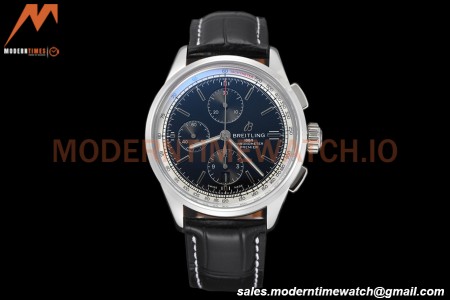 Breitling - Premier Chronograph 42mm SS/LE Black/Stk BLSF A7750