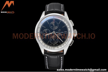 Breitling - Premier Chronograph 42mm SS/LE Black/Stk BLSF A7750