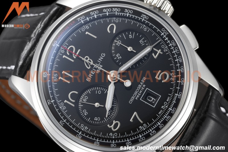 Breitling - Premier B01 Chronograph 42mm SS/LE Black/Num BLSF A7750 Mod
