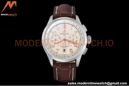 Breitling - Premier B01 Chronograph 42mm SS/LE Beige/Num BLSF A7750 Mod