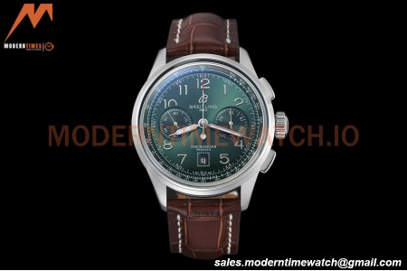 Breitling - Premier B01 Chronograph 42mm SS/LE Green/Num BLSF A7750 Mod