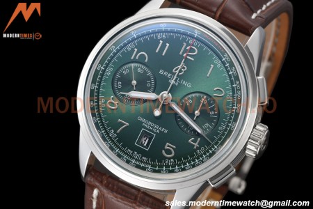 Breitling - Premier B01 Chronograph 42mm SS/LE Green/Num BLSF A7750 Mod