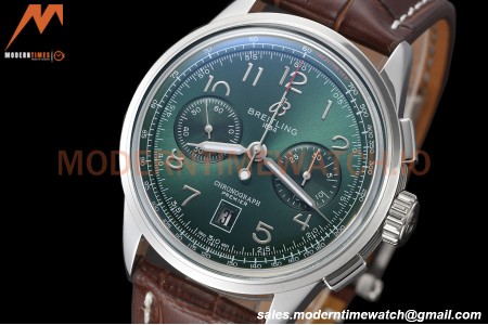 Breitling - Premier B01 Chronograph 42mm SS/LE Green/Num BLSF A7750 Mod