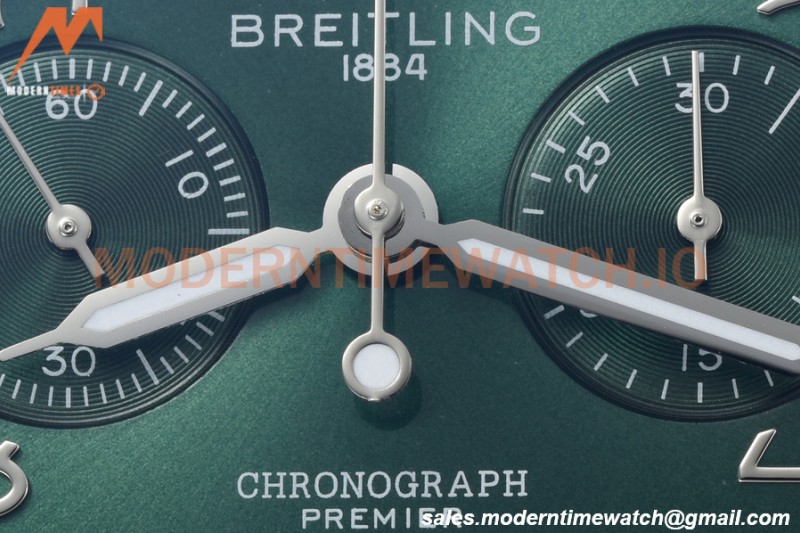 Breitling - Premier B01 Chronograph 42mm SS/LE Green/Num BLSF A7750 Mod