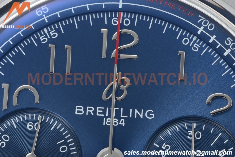 Breitling - Premier B01 Chronograph 42mm SS/LE Blue/Num BLSF A7750 Mod