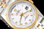 Tudor - Prince Date-Day 36mm Automatic YG/SS Wht/Rmn MKS A2824