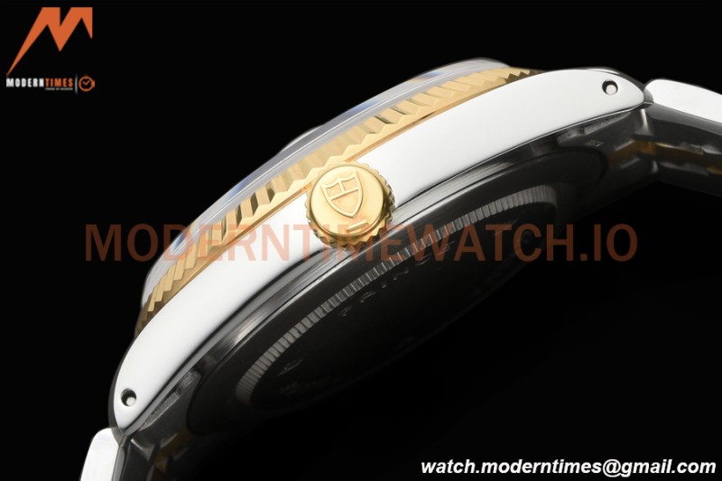 Tudor - Prince Date-Day 36mm Automatic YG/SS Silv/Stk MKS A2824