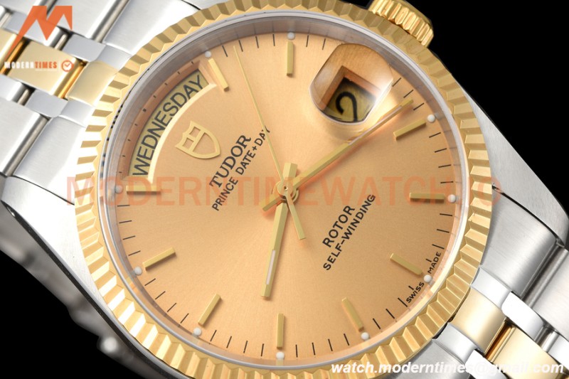 Tudor - Prince Date-Day 36mm Automatic YG/SS RG/Stk MKS A2824