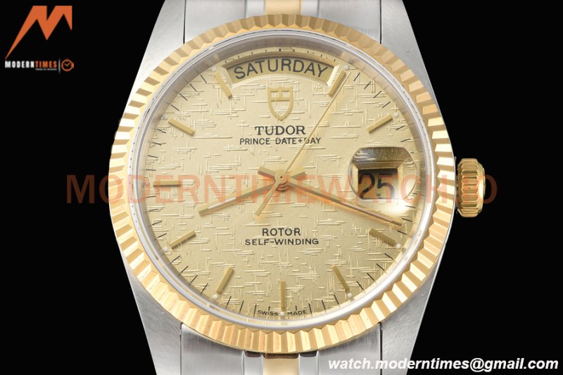 Tudor - Prince Date-Day 36mm Automatic YG/SS Gold/Stk MKS A2824