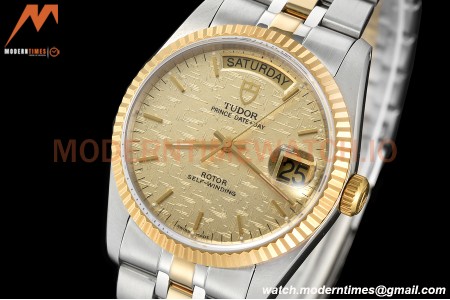 Tudor - Prince Date-Day 36mm Automatic YG/SS Gold/Stk MKS A2824