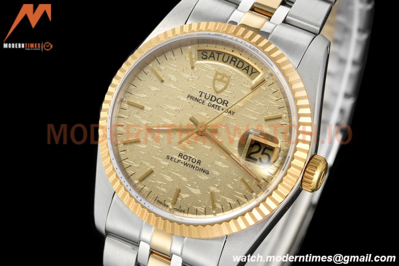 Tudor - Prince Date-Day 36mm Automatic YG/SS Gold/Stk MKS A2824
