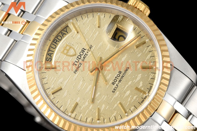 Tudor - Prince Date-Day 36mm Automatic YG/SS Gold/Stk MKS A2824