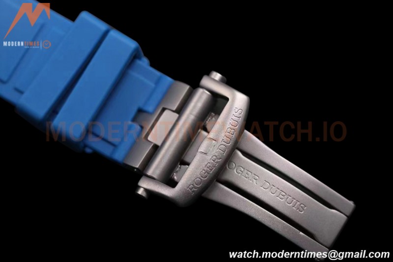 Roger Dubuis - Excalibur Spider 45mm TI/RU Blue Skeleton Flying Tourbillon JBF