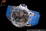 Roger Dubuis - Excalibur Spider 45mm TI/RU Blue Skeleton Flying Tourbillon JBF