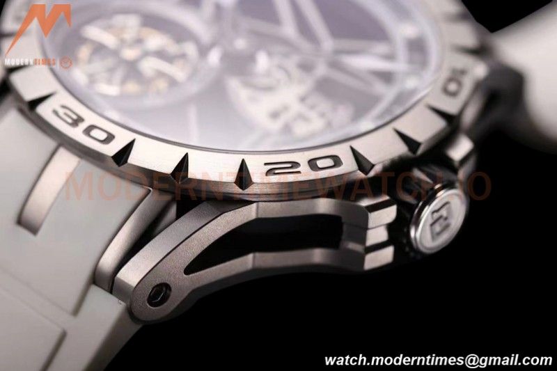 Roger Dubuis - Excalibur Spider 45mm TI/RU White Skeleton Flying Tourbillon JBF