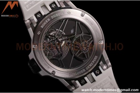 Roger Dubuis - Excalibur Spider 45mm TI/RU White Skeleton Flying Tourbillon JBF
