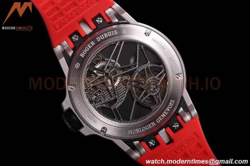 Roger Dubuis - Excalibur Spider 45mm TI/RU Red Skeleton Flying Tourbillon JBF