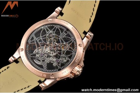 Roger Dubuis - Excalibur 45mm BLK/RG BLK/LE Skeleton YSF Duo Tourbillon