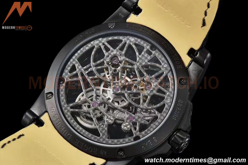 Roger Dubuis - Excalibur 45mm TI/BLK BLK/LE Skeleton YSF Duo Tourbillon