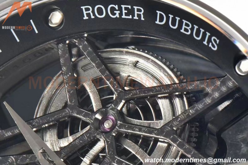 Roger Dubuis - Excalibur 45mm SS/WHT BLK/LE Skeleton YSF Duo Tourbillon