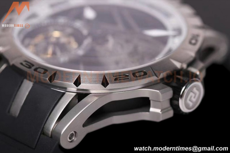 Roger Dubuis - Excalibur Spider 45mm TI/RU Black Skeleton Flying Tourbillon JBF
