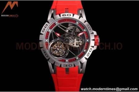 Roger Dubuis - Excalibur Spider 45mm TI/RU Red/Red Skeleton Flying Tourbillon JBF