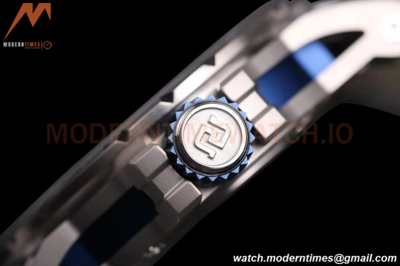 Roger Dubuis - Excalibur Spider 45mm TI/RU White/Blue Skeleton Flying Tourbillon JBF