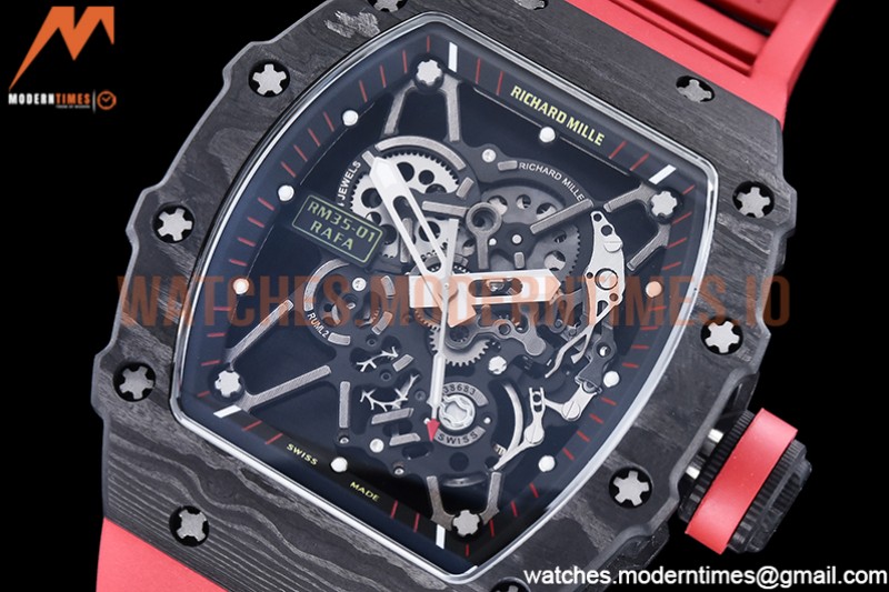 Richard Mille - RM35-01 Rafael Nadal Red NTPT/RU Skele RMXF RMUL3