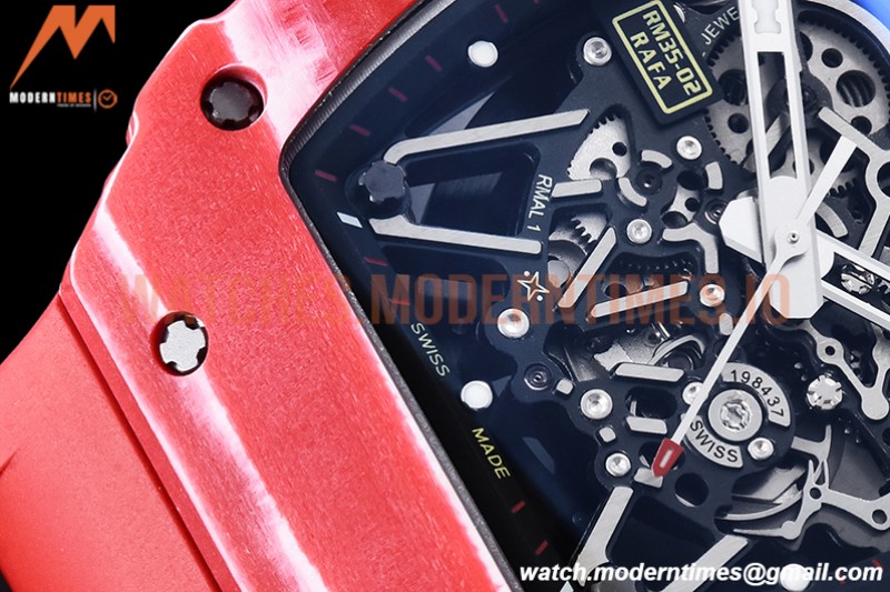 Richard Mille - RM35-02 Rafael Nadal Red/Red FC/VRU ZF V5 Miyota Mod