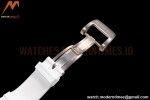 Richard Mille - RM055 Transparent SONIC Edition Skeleton Blue Dial on White Nylon Strap Clone RMUL2