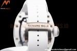 Richard Mille - RM055 Transparent SONIC Edition Skeleton Blue Dial on White Nylon Strap Clone RMUL2