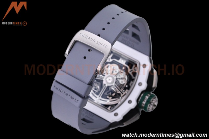 Richard Mille - RM11-03 Le Mans Classic Flyback Chrono Wht-Cer/Ru Grey/Ske KVF V5 A7750