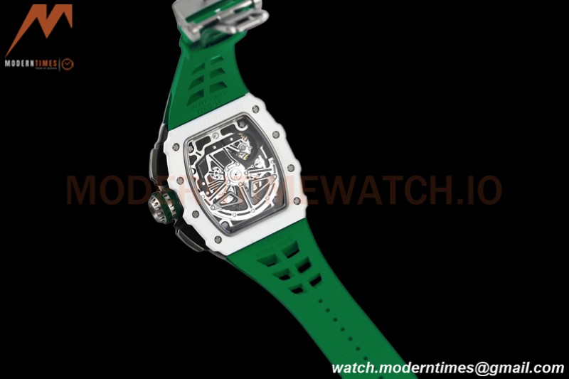 Richard Mille - RM11-03 Le Mans Classic Flyback Chrono Wht-Cer/Ru Green/Ske KVF V5 A7750
