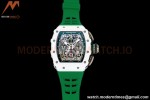 Richard Mille - RM11-03 Le Mans Classic Flyback Chrono Wht-Cer/Ru Green/Ske KVF V5 A7750