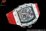 Richard Mille - RM11-03 Le Mans Classic Flyback Chrono Wht-Cer/Ru Red/Ske KVF V5 A7750