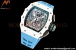 Richard Mille - RM11-03 Le Mans Classic Flyback Chrono Wht-Cer/Ru Blue/Ske KVF V5 A7750