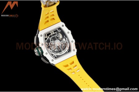Richard Mille - RM11-03 Le Mans Classic Flyback Chrono Wht-Cer/Ru Yelw/Ske KVF V5 A7750