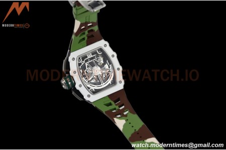 Richard Mille - RM11-03 Le Mans Classic Flyback Chrono Wht-Cer/Ru Camou/Ske KVF V5 A7750