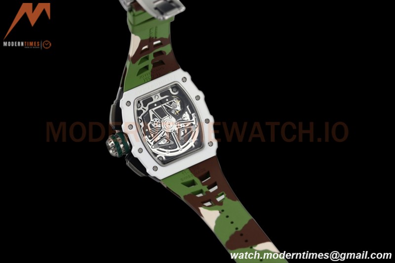 Richard Mille - RM11-03 Le Mans Classic Flyback Chrono Wht-Cer/Ru Camou/Ske KVF V5 A7750