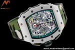 Richard Mille - RM11-03 Le Mans Classic Flyback Chrono Wht-Cer/Ru Camou/Ske KVF V5 A7750